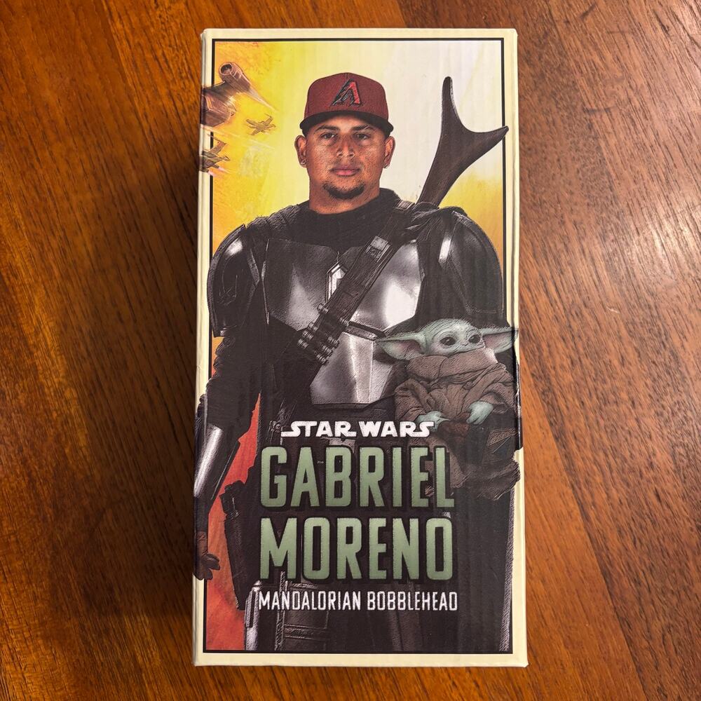 RARE Star Wars Arizona Diamondbacks Gabriel Moreno Mandalorian Bobblehead